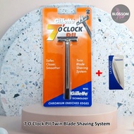 7 O'Clock PII Twin Blade Shaving System ยิลเลตต์ มีดโกนใบมีดคู่เสริมโครเมียม