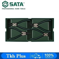 SATA 09911 4Pcs Snap Ring Pliers Set Heavy Duty Internal / External Circlip Pliers Kit with Straight