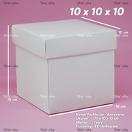 10 x 10 x 10 : Accessory Box Jewelry Box/ Souvenir Box/ Watch Box/ 10X10X10