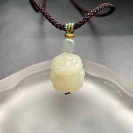 免費開光 天然 和田玉 白玉 招財貔貅 小丸子 貔貅項鍊 送禮 客製