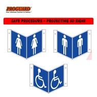 Durable Hi-Impact Plastic Projecting 3D Information Sign c/w 4 Pre-Drilled Holes Information 3D773 3