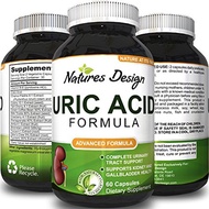 [USA]_Natures Design Uric Acid Kidney Support Vitamins for Men and Women - Herbal Cleanse Detox for