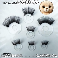 LAYOR1GG 10pcs Eyes Eyelash Toys, 12-35mm 8 Styles Doll Toy Safety Eyes,  DIY Stereoscopic Flash Eye