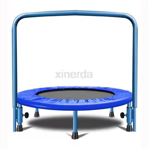 91cm Trampoline with Handle Bar For Children Kids Baby Fitness Indoor/Outdoor Trampoline Bungee Rebo