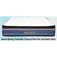 Aquilo Mattress Tilam 12 inch Bonnel Spring with Anti Static Fabric (King/Queen)
