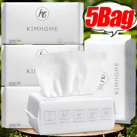 1/5Packs Disposable Face Towels Thick Cotton Towel Make Up Tissue Soft Facial Cleansing Cleanser Tow