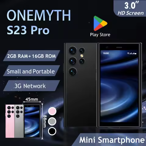 【 World's First Mini King 】 ONEMYTH SOYES S23 Pro 3-inch Smart Phone! Android+Play Store+quad core+d