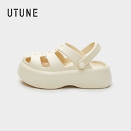 UTUNE Roman Women Sandals 5.5cm Thick Soled Casual Breathable Non-slip Soft EVA Flat Shoes