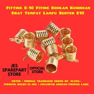 E-10 Fitting BRASS BULB Fitting THREAD E10 FLASHLIGHT LAMP HOLDER