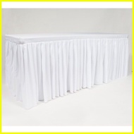 ♞,♘Table Skirt |6FT LIFETIME TABLE Standard Size Table Skirting