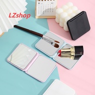 LZshop Mini Square Makeup Mirror Double-sided Vanity Mirror Cosmetic Vanity Foldable Pocket Mirror