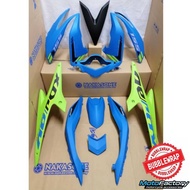 COVER SET YAMAHA NVX155 NVX V1 AEROX GREEN+BLUE #STICKER TANAM