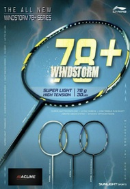 LINING WINDSTORM 78+ RAKET BADMINTON - ORIGINAL SECOND