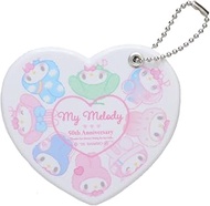 Marimo Craft Sanrio My Melody 50th Girly Pop Heart Shape Slide Mirror, Set Approx. W 3.1 x H 3.0 x D