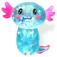 Axolotl Squishy Stress Relief Toy Glitter Fidget Toys Cute Malt Sugar Axolotl Toy Fidget Toys for Ki