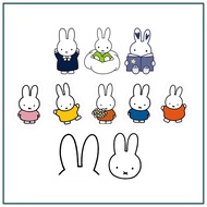 Miffy Stickers | Laminated Laptop Phone Bag Bottle Journal Waterproof Stickers