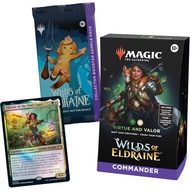 Magic The Gathering Wilds of Eldraine Commander Deck - Virtue and Valor 100-Card, 2-Card Collector