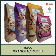 TESCO Granola Super Berry / Tropical Fruits / Fruit &amp; Nut / Swiss Style Muesli - Healthy Food 💪🏻