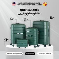 Polypropylene Unbreakable Luggage Set 14inch 20inch 24inch 28inch Travel Luggage Bags Suitcase Beg B