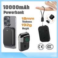 10000mAh Powerbank Thin Powerbank Iphone/iwatch Powerbank and Type-C Wireless Fast Charing Powerbank