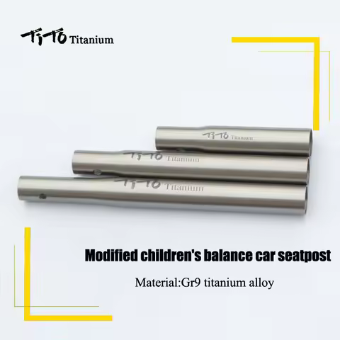 TiTo Titanium balance Bicycle Seatpost For balance Bike children bike Cycling Parts Saddle Tube Bike