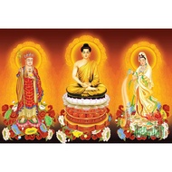 5d stone nail painting - extremely beautiful three-world Buddha painting
