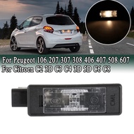 Rear License Plate Lights for Peugeot 106 207 307 308 406 407 508 607 Citroen C2 3D C3 C4 3D 5D C6 C