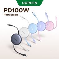 【Retractable series】UGREEN PD 100W USB-C to USB-C Retractable Charging Data Cable E-Marker Smart Chi