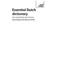 DUTCH- Essential Dutch Dictionary- Teach Yourself