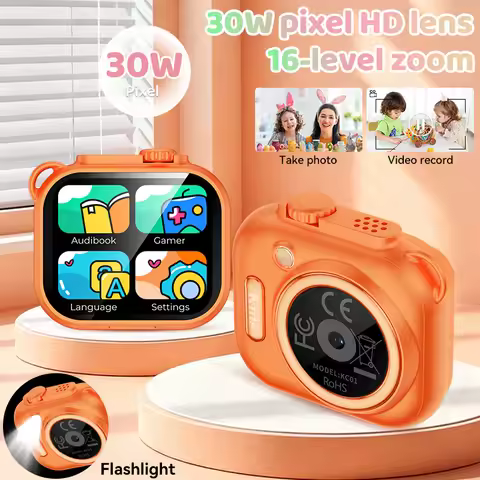 LIGE 2026 Children Camera Smart Watch For Age 5-12 Kids Gifts 17 Fun Games Take Photo Video Music Pl
