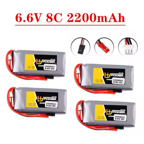 2S 6.6V 2200MAH 8C 3PK Lipo Battery For Futaba 14SG 18SZ 16SZ T8J Transmitter Li-Fe Remote Controlle