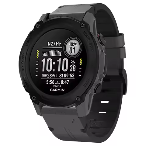 22/26mm QuickFit Leather Strap for Garmin Descent G1/MARQ/Epix Pro/Mk3i/Fenix E 8 7X 7 Pro Solar/ins