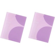 Lihit lab. Lichtlab Clear File Pocket Holder 8 Pockets A4 Lavender F7736-10 x 2