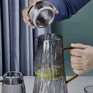 VERDOSTR Cloks Heat Resistant Glass Water Jug 1.8L with 4 Cups - CL18