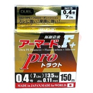 DUEL AMORED F+ PRO ULTRALIGHT FISHING LINE MADE IN JAPAN TALI UL KUAT CASTING tali Sulam Braided PE