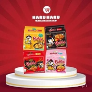 HARU Samyang Noodle Buldak Ramen NOT HALAL Dry Noodle 5pcs - ( Creamy Carbonara / Original / Cheese 