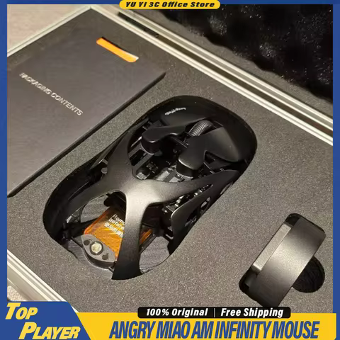 Angry Miao AM Infinity Mouse Hot Swappable Battery Replaceable Design AM 8K Tech 8kHz Polling Rate P