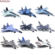 DANILOA Fighter Aircraft Toy, Diecast with Light Sound Aviao Plane Model, Tabletop Decor F16 F22 F35
