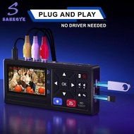 greatbuy666-HD Video Capture Box 1080P Video to Digital Converter 3" Screen 4K -CVBS/VGA/YPBPR Compa