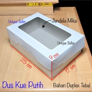 [Contents 10] Cupcake Box contains 6 DUPLEX WHITE 25x17x9 cm White 6 Hole Cupcake Box/ 25x17 x 9 cm 