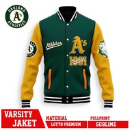 BOMBER VARSITY CHAMPIONS OAKLAND ATHLETICS MLB CLUB BASEBALL JACKET/
