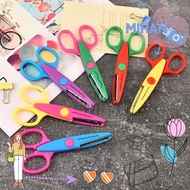 MIHAN 1/6PCS Lace Scissors, Small Round Head Comfortable Hand Art Safety Scissors, Minimalistic DIY 