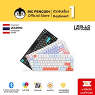 Hello Ganss HS75T Hotswap RGB Bluetooth Keyboard Thai Hotswap คีย์บอร์ดไร้สายภาษาไทยขนาด Mechanical 