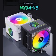 SNOWMAN MX94-V3 Dynamic ARGB CPU Fan Cooler Heatsink MATX ITX (Support LGA1200 1700 AM3 AM4