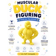 Muscular Duck Figurine | 3D Printed Buff Duck Statue | Funny Gym Duck Collectible