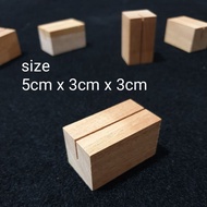Wooden Card holder 5cm x 3cm x 3 cm photo stand photo/ Card/