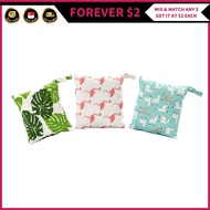 (FOREVER $2) Reusable Printed Pocket Diaper Bag for ravel Sundries oiletries Cosmetics Wet Bag