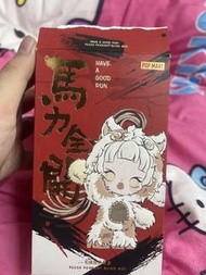 POP MART 馬力全開毛絨吊飾盲盒skull panda 
