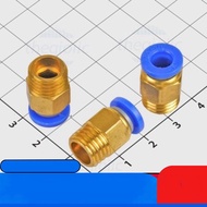 [3 Pieces]- PC6-M12-1.5 Pneumatic Pipe Connector 6mm External Thread 12mm Pitch 1.5mm IC2 Components