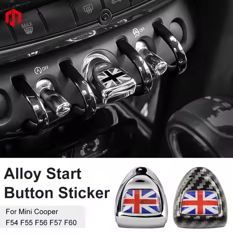 Car One Start Click Stop Button Switch Cover Sticker For MINI Cooper F56 F55 F54 F57 F60 Auto Interi